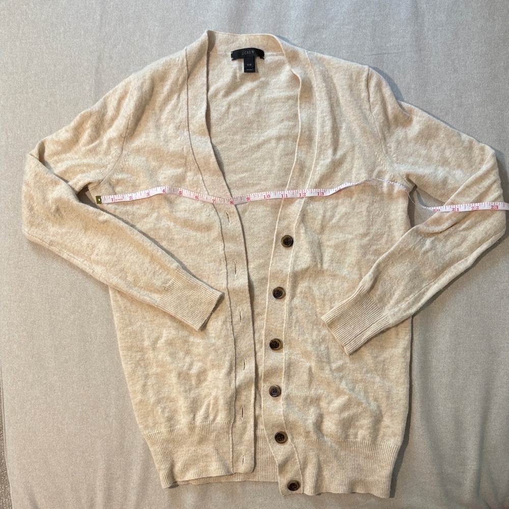 J. Crew Cream Wool Cashmere Blend Sweater
